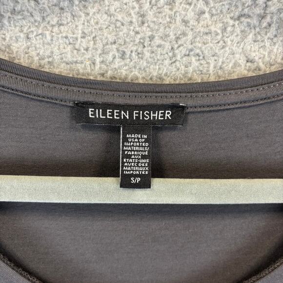 Eileen Fisher Tunic Small Lagenlook Minimalist Quiet Luxury Jersey Knit Stretchy - Picture 4 of 10
